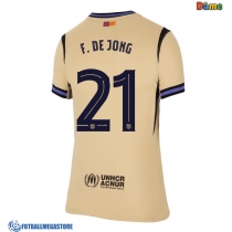 Fotballdrakt Dame Barcelona Frenkie de Jong #21 Bortedrakt 2025-26 Kortermet